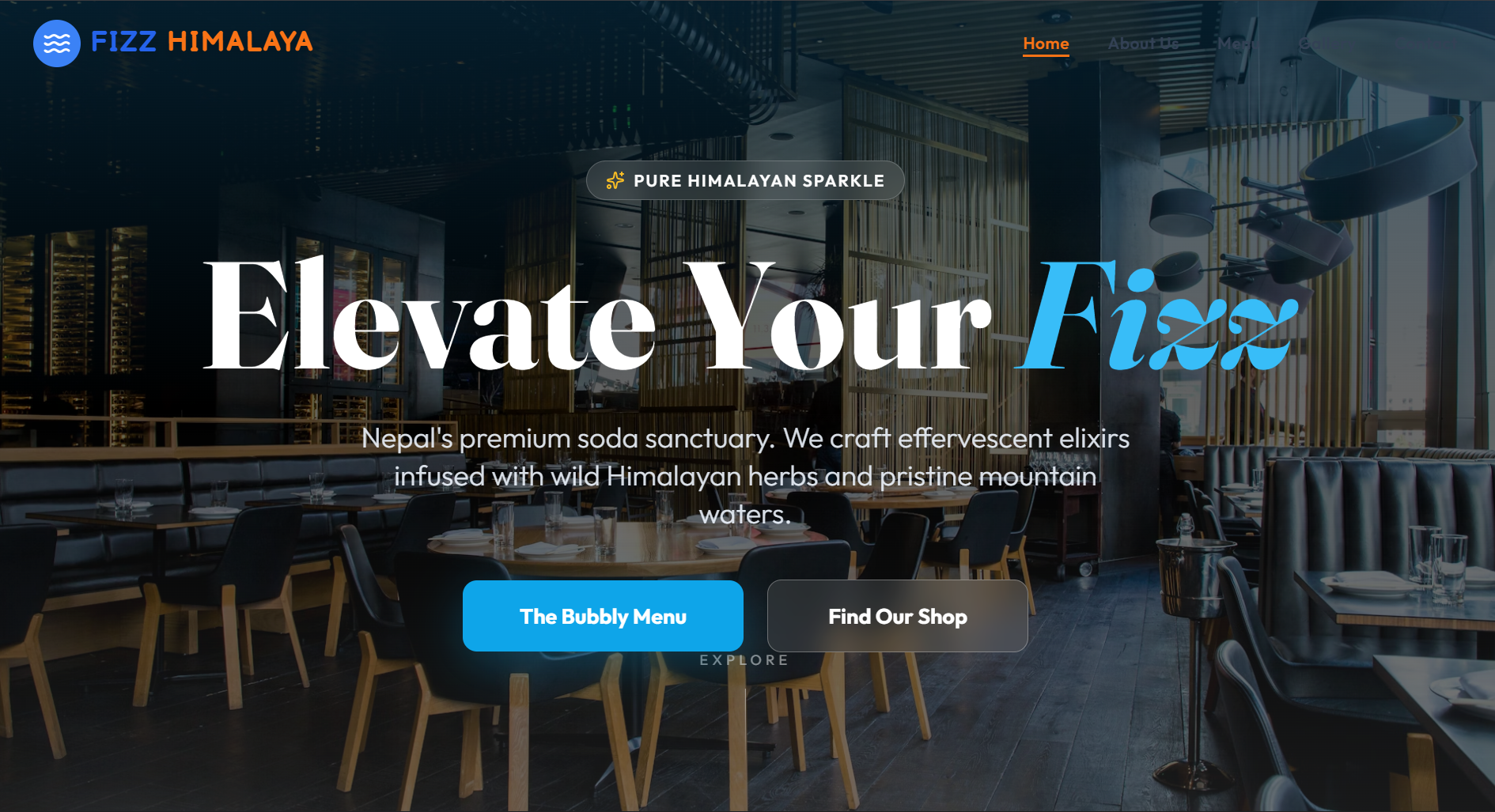 Web design for Dunk and Caffeine Cafe Kathmandu by Codekala